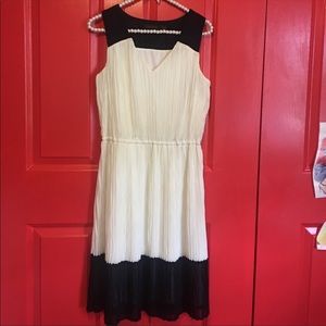 The Limited Colorblock Pleated Dress